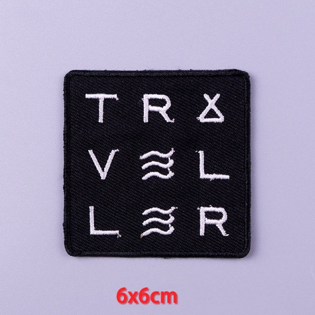 Backpack Punk Iron On Embroidered Patch