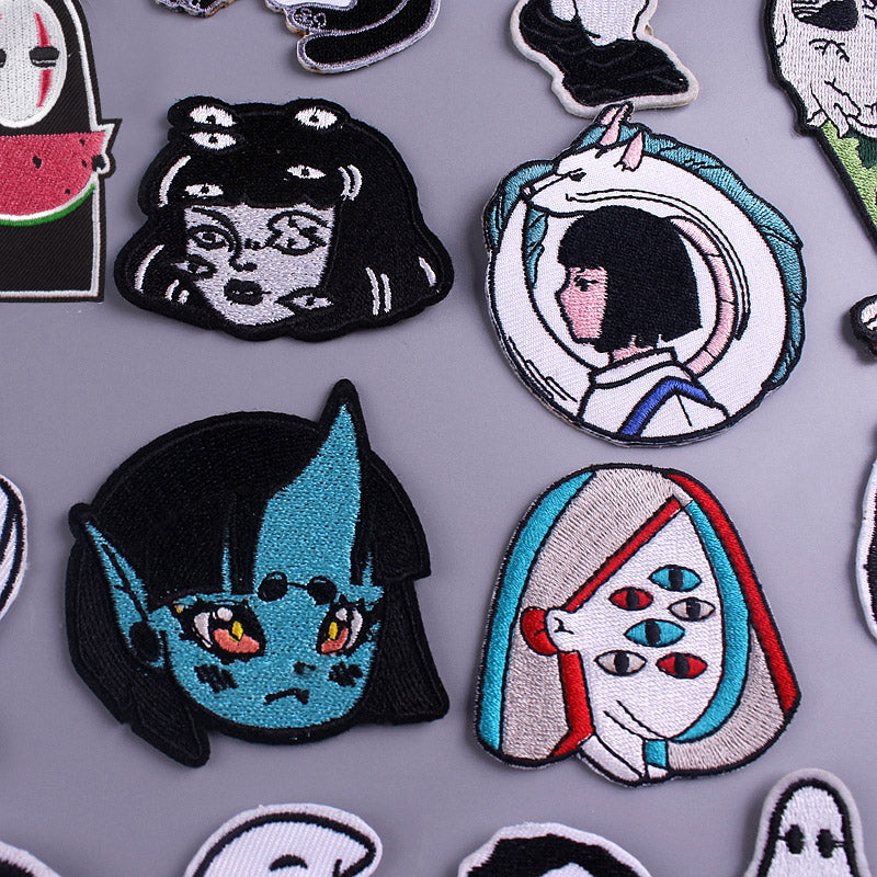 Backpack Punk Iron On Embroidered Patch