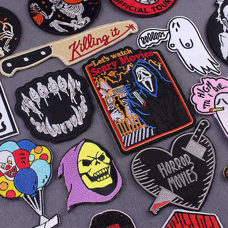 Backpack Punk Iron On Embroidered Patch
