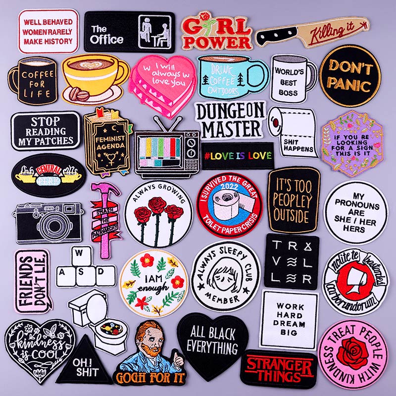 Backpack Punk Iron On Embroidered Patch