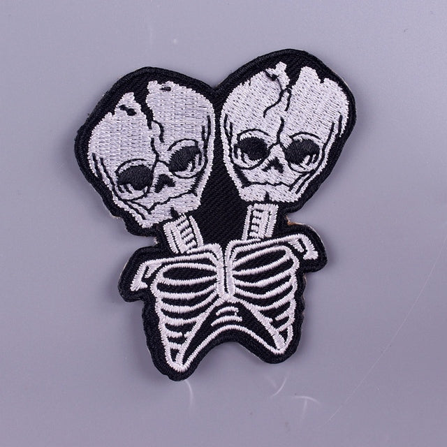 Backpack Punk Iron On Embroidered Patch