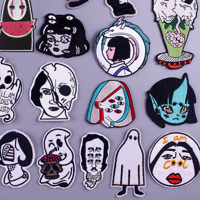 Backpack Punk Iron On Embroidered Patch